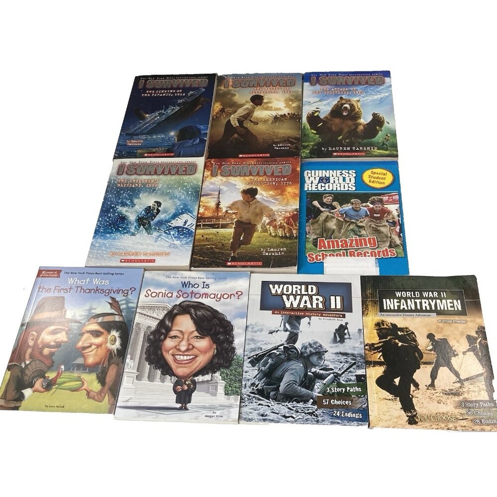 10 I Survived Chapter Books Who What Was You Choose Paperback Lot Non Fiction